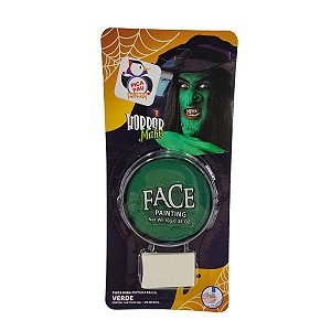 Tinta para Pintura Facial Verde Horror Make – Maquiagem Artística Halloween