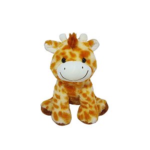 Girafa De Pelúcia Fizzy Toys 26cm Super Macia Presente Infantil