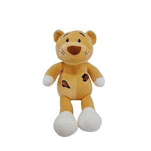 Onça de Pelúcia Safari Plush 35cm – Brinquedo Infantil Fofo e Seguro