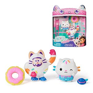 Figuras Gabby’s Dollhouse Pack 2 Sunny – Cakey Cat e Cookie Bobby