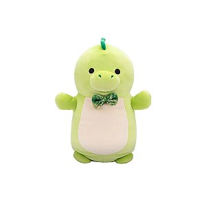 Pelúcia Squishmallows Danny Dino Verde 26cm Sunny Original e Macia