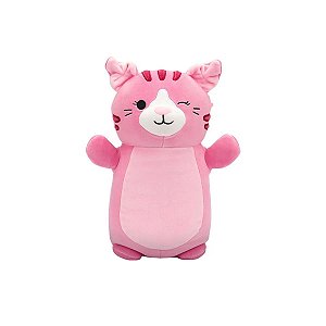 Pelúcia Squishmallows Geraldine Gatinho Rosa 26cm Sunny Original