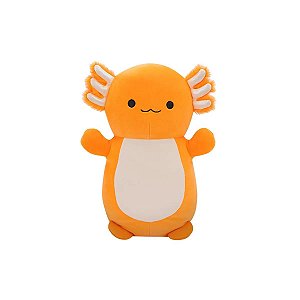 Pelúcia Squishmallows Me Abraça Nico Axolote Laranja 26cm Sunny Original
