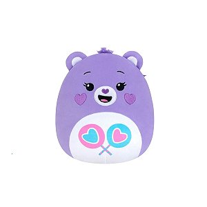 Pelúcia Squishmallows Ursinhos Carinhosos Share Bear Roxo Carinhosa 20cm