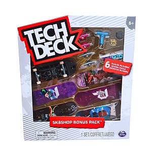 Kit Tech Deck Primitive com 6 Fingerboards e Acessórios – Sk8Shop Bonus Pack Sunny