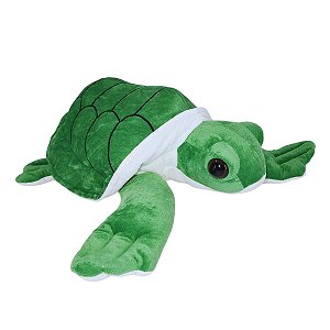 Tartaruga de Pelúcia Fizzy Toys Plush Macia Animal Marinho