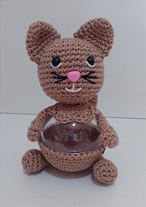 Gatinho Porta Balas, Objetos, Jóias - Amigurumi - Crochê