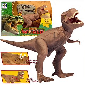 Dinossauro T-REX Articulado 45cm - Tiranossauro Rex Grande