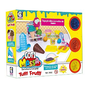 Brinquedo Coti Massa Tutti Frutti Sorveteria