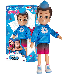 Boneco Dudu 26cm Dudu e Carol Youtubers Articulado