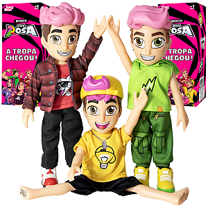 Kit 3 Bonecos Dos Rosa Leozin Void Robson Articulados