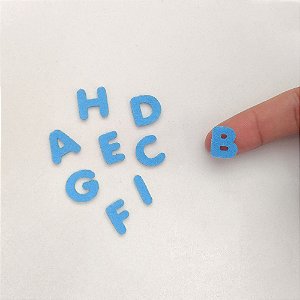 Cartela CONSOANTES Letras em feltro