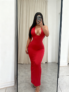 Vestido decote suplex