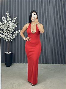 Vestido decote suplex