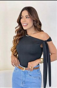Blusa amarração suplex