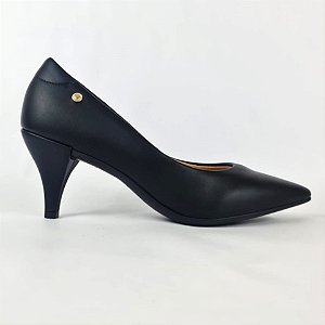 Scarpin preto alto Eduarda Porto