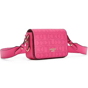 Bolsa Colcci Fem Crossbody Monograma PINK