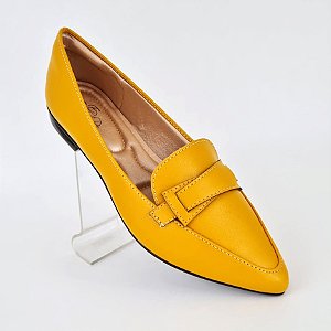 Sapatilha Mostarda estilo mocassim Eduarda Porto