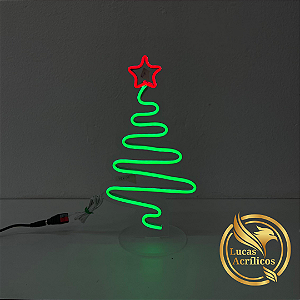 ÁRVORE DE NATAL EM LED 17 X 31 CM