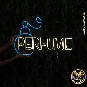 LETREIRO PERFUME EM LED 81 X 56 CM