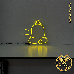 SINO DE NATAL EM LED 30X30 CM