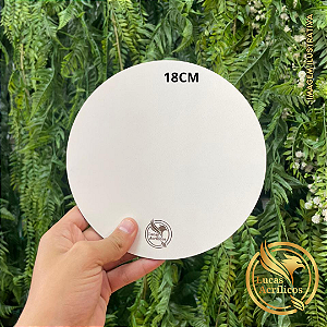 KIT COM 10 SOUSPLAT CAKE BOARD EM MDF 18CM