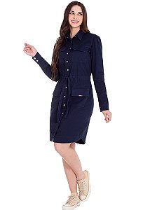 Vestido Selma Jeans Collor Azul Hapuk