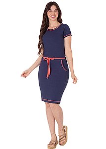 Vestido Vera Justo Azul Hapuk