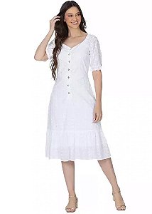 Vestido Gabrielly Laise Branco Hapuk