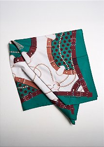 Lenço Estampado Off-White Tatá Martello