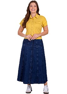 Saia Katia Jeans Escuro Hapuk
