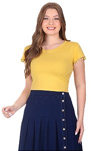 Blusa Ellen Malha Amarela Hapuk
