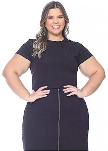 Blusa Luiza Malha Preta Hapuk