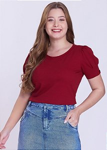 Blusa Jade Malha Bordô Hapuk