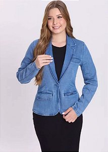 Blazer Maitê Jeans Claro Hapuk