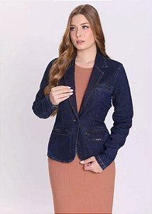 Blazer Maitê Jeans Escuro Hapuk