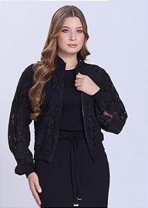 Jaqueta Bomber Mirian Preta Hapuk
