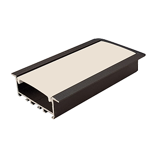 Perfil Alumínio Embutir P/ Fita Led 65X20 Barra De 1 Metro