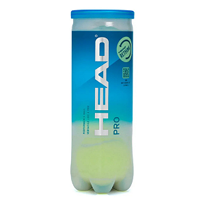 Bola de Tênis HEAD PRO - 3B |1 Tubo-3 bolas amarelas