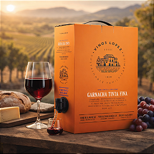 01 Bag de 03 Litros Garnacha Vinho Tinto Fino