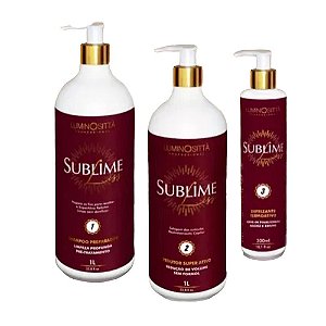 Kit Sublime Liss Progressiva Sem Formol 3 Passos Luminosittá