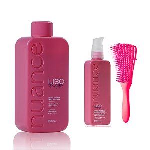 Liso Perfeito 1 Litro + 200ml + Escova - Nuance