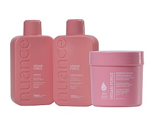 Kit Vegan Force Time Reset 3 itens Nuance