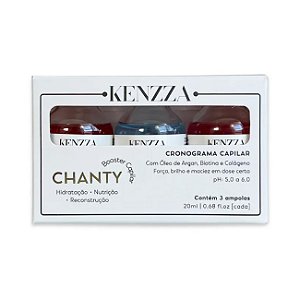 Kit Ampolas Chanty Hidratação Nutrição Reconstrução Kenzza