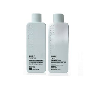 Kit Pure Detox Shampoo 750ml + Condicionador 600ml Nuance