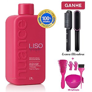 Liso Perfeito Progressiva Orgânica 1 Litro Nuance + Brindes