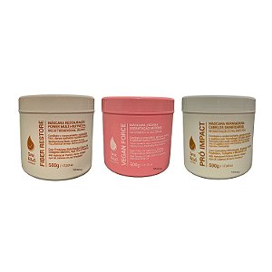 Time Reset Cronograma Tratamento Completo 3x 500gr Nuance