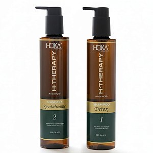 Kit Detox Revitalizante Anti Oleosidade H-Therapy 2x250ml Hoka