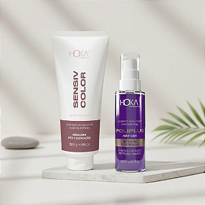 Máscara Sensiv Color Pós Coloração 470g + Óleo De Açaí Reparador De Pontas 30ml Hoka