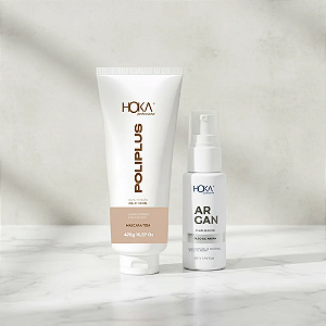 Máscara Poliplus Teia 470g + Óleo De Argan 30ml Hoka